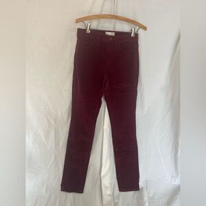 NWT universal thread woman’s size 00 dark red maroon high rise skinny